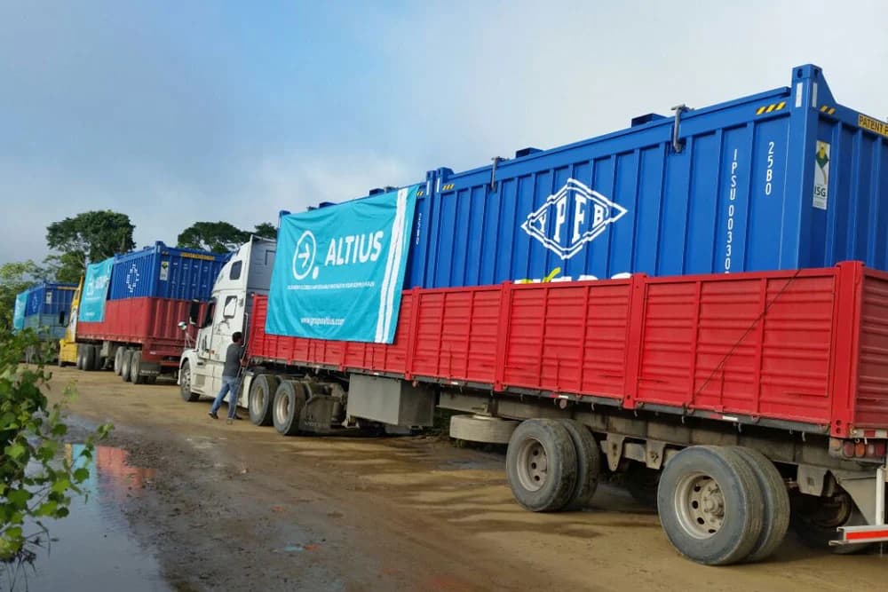 Lastwagen für den Kaffeetransport in Bolivien